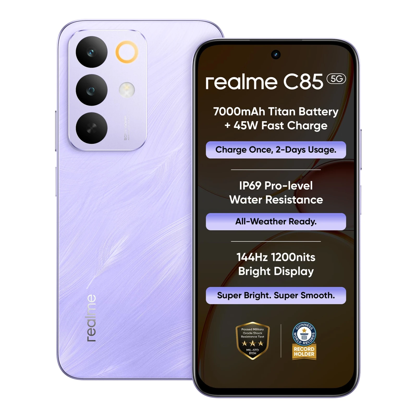 EasyStore Online | realme C85 5G (4 GB/Parrot purple/128 GB)
